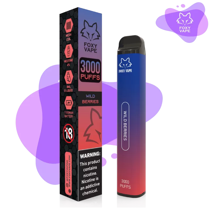 Foxy Vape Disposable Vape (3000 Puffs) - Tango Mango - Image 2