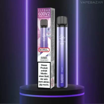 Elf Bar 600 V2 – Blueberry Raspberry - Elf Bar / 360 mAh / 20mg/ml / ca. 600