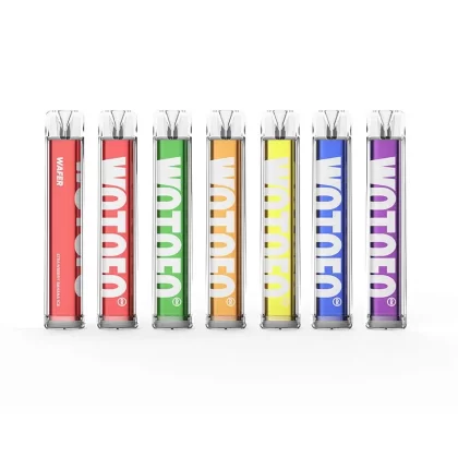 Wotofo Wafer Disposable Vape 600 Puffs - Flavor#Strawberry Banana lce>Strawberry Ice Cream>Grape Ice>Mango Peach Pineapple Ice>Pineapple Coconut>Banana lce>Multiple Mango>Blueberry Raspberry