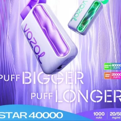 Vozol Star 40000 Disposable Vape - flavors#Blue Razz Ice>Blueberry Ice>Blueberry Mint>Blueberry Watermelon>Cherimoya Grapefruit Berries>Cherry Cola>Cool Mint>Grape Ice>Mango Ice>Mango Peach>