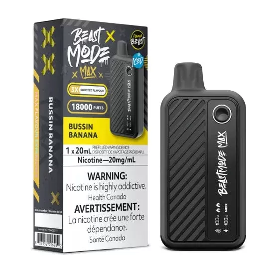Flavour Beast Beast Mode Max 18K Disposable – Bussin Banana Iced