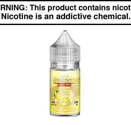 BANANA MENTHOL BY THE FINEST SALT NIC 30ML - Vapejuice