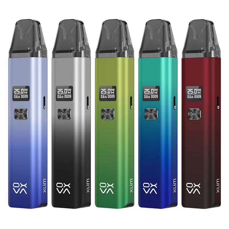 OXVA Xlim V2 Pod System Kit 900mAh - Shiny Black Red - Image 2