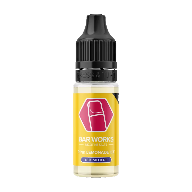 Pink Lemonade Ice Nic Salt by Bar Works - 10ml - 10mg - Vape Product (AFD82E)