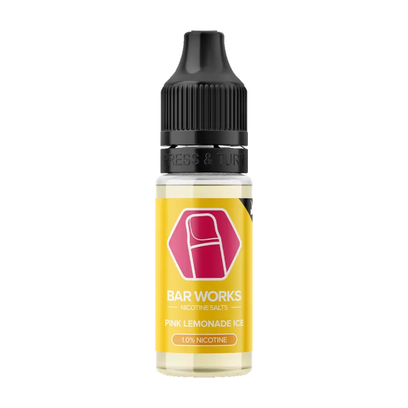 Pink Lemonade Ice Nic Salt by Bar Works - 10ml - 10mg - Vape Product (AFD82E) - Image 2