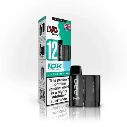 IVG Pro Zero Nicotine Refill Classic Menthol - Nicotine Strength#0mg (3D0854)
