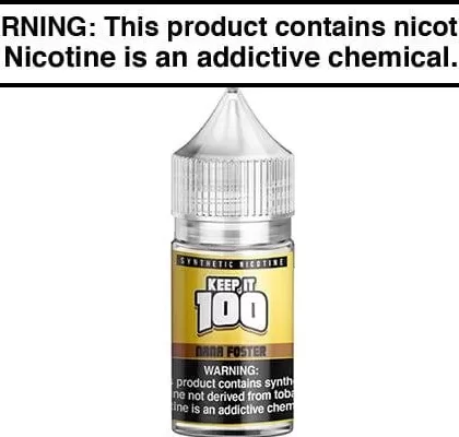 NANA FOSTER BY KEEP IT 100 SALT 30ML - Vapejuice
