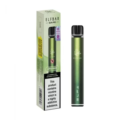 Elf Bar ELFA Pro Pod Vape Kit - Colour#Twilight Green Lemon & Lime>Dark Gold Pineapple Ice>Aurora Green Apple Peach>Aurora Pink Pink Lemonade>Aurora Purple Watermelon>Black Blue Razz Lemonad (2FCB71)