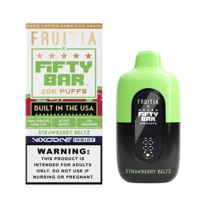 Fifty Bar X Frutia Nixodine Disposable Strawberry Beltz