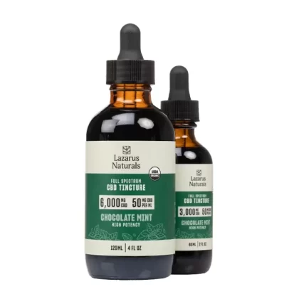 Lazarus Naturals – Full Spectrum High Potency CBD Tincture – Chocolate Mint