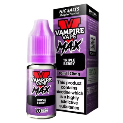 Triple Berry VV Max Nic Salt E-Liquid by Vampire Vape (10ml)