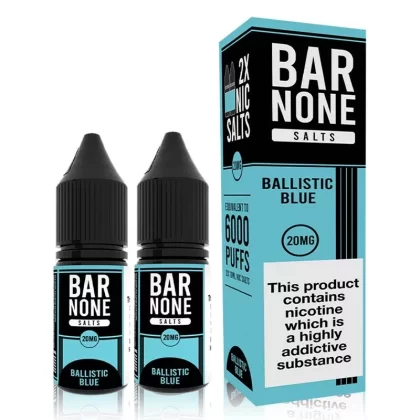 Ballistic Blue By Bar None 10ml Nic Salts Twin Pack