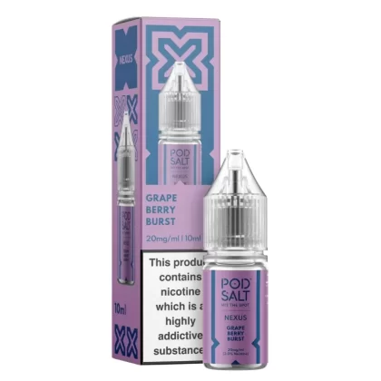 POD SALT NEXUS GRAPE BERRY BURST 10ML NIC SALT E-LIQUID