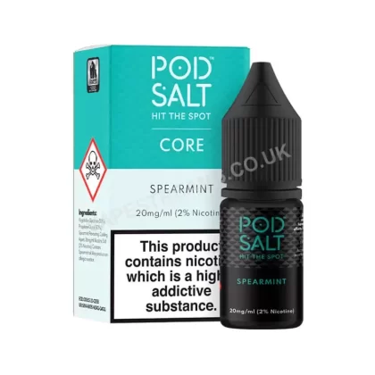 Spearmint Nicotine Salt E-Liquid By Pod Salt Core Range - Vapestreams Co