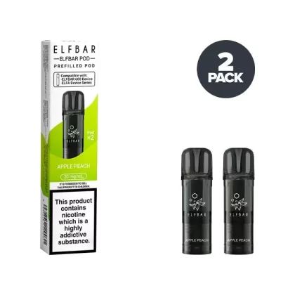 Apple Peach Elf Bar 600 Prefilled Pods - Ecigdepot