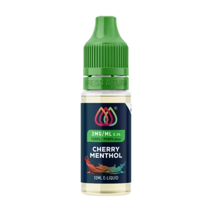 Cherry Menthol E-Liquid by Aquavape - 10ml - 3mg - Vape Product (3271CE)