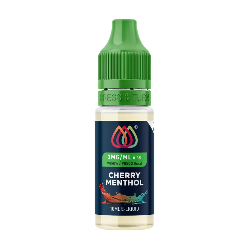 Cherry Menthol E-Liquid by Aquavape - 10ml - 3mg - Vape Product (3271CE)