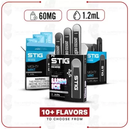 STIG 60MG Disposable Pod Device – 3PK - Thevapersworld