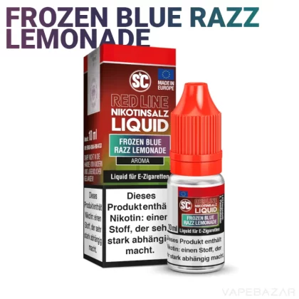 SC Red Line Nikotinsalz Liquid – Frozen Blue Razz Lemonade - Nikotinfrei, 10mg/ml; Ice, Himbeere