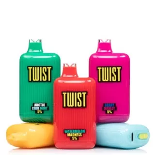 Twist 6000 Disposable - Vape Product; Arctic Cool Mint, Berry Medley; Twist eLiquids