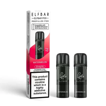 Watermelon Elf Bar 600 Prefilled Pods – Single, 5 or 10 packs
