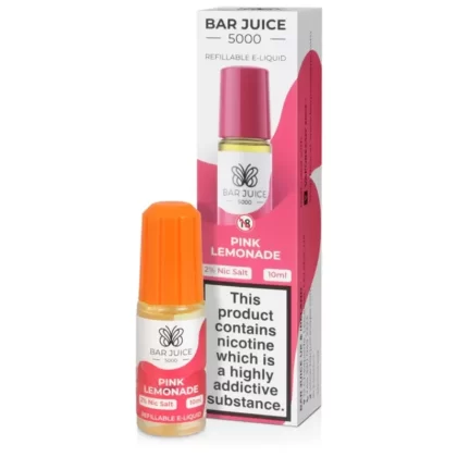 Bar Juice 5000 Pink Lemonade E Liquid 10ml - Nicotine Strength#20mg>10mg (7B74A6)