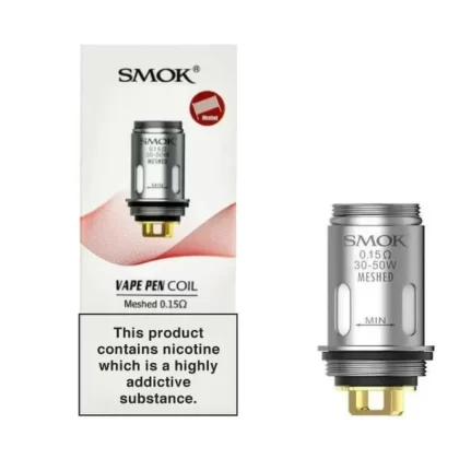 SMOK Vape Pen 22 Mesh Coils – 0.15 Ohm 5-Pack - SMOK / 0.15 Ohm / 5 Coils