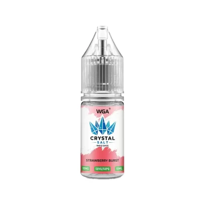 WGA Crystal Strawberry Burst Saltnic Vape Juice - 10 Pack - 10mg