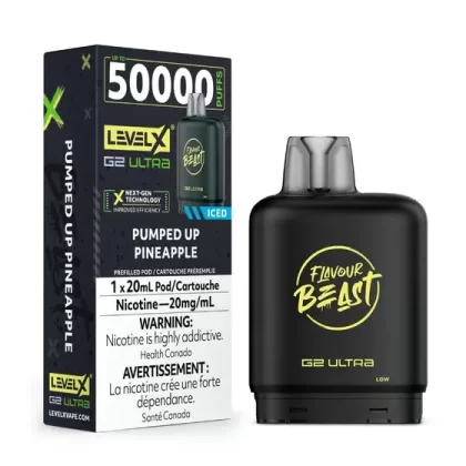 Flavour Beast Level X G2 Ultra Pod – 50k Puffs – Pumped Up Pineapple