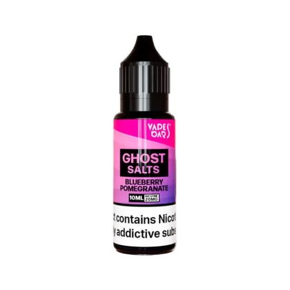 Vapes Bars Ghost Salts Blueberry Pomegranate Nic Salt - 10 Pack - 10mg