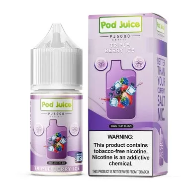 Triple Berry Ice by Pod Juice TFN PJ5000 Series Salt 30mL