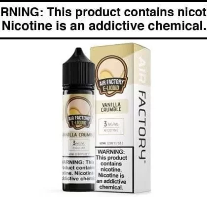 VANILLA CRUMBLE BY AIR FACTORY 60ML - Vapejuice
