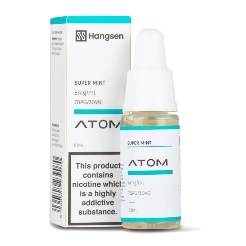 Super Mint E-Liquid Atom Series by Hangsen (10ml) - 3mg