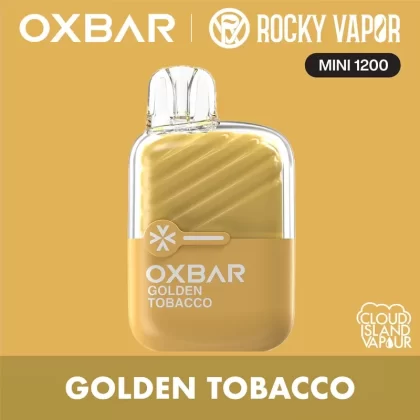 Rocky Vapor Oxbar Mini 1200 Disposable Vape – Golden Tobacco