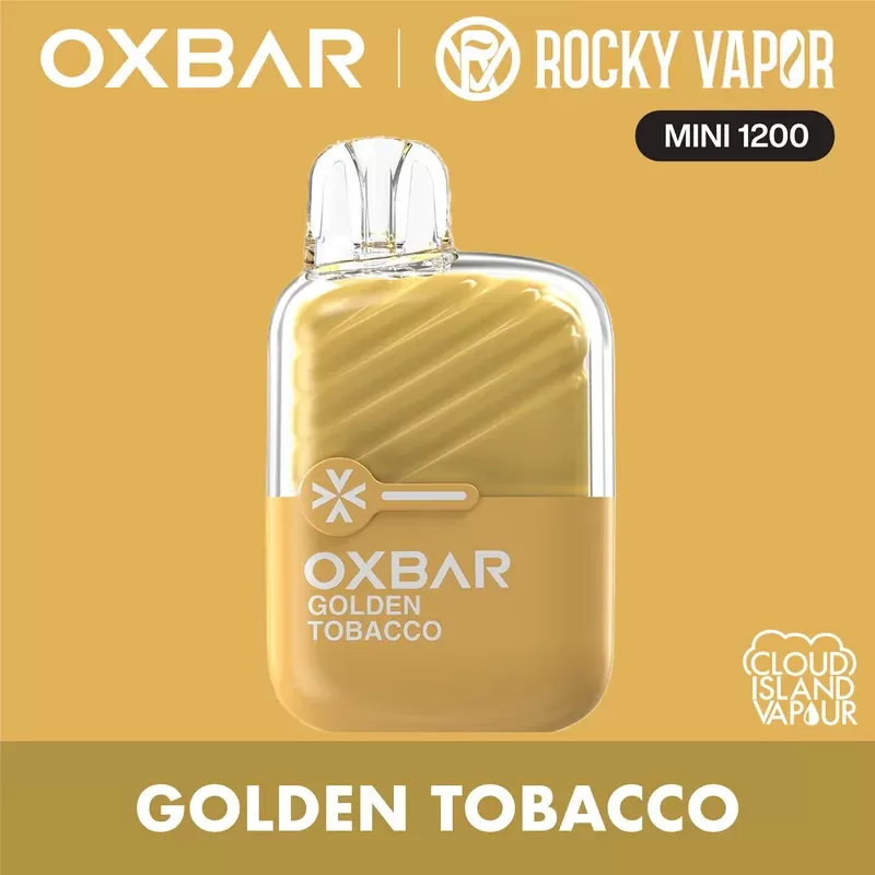 Rocky Vapor Oxbar Mini 1200 Disposable Vape – Golden Tobacco