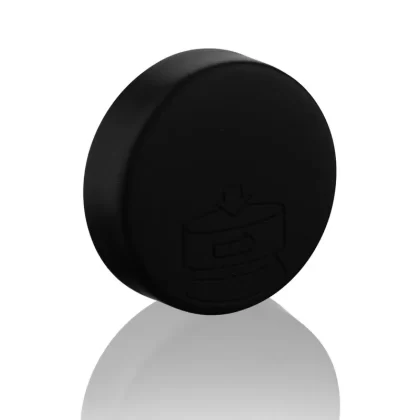 Child Resistant Plastic Caps | Debossed Pictoral Matte w/ Foam Liner | 58mm – Black