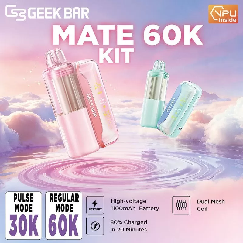 Geek Bar MATE 60K KIT - Sour Apple Ice - Vapeciga - Image 3