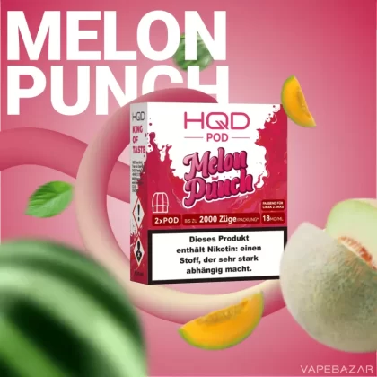 HQD Cirak 2 Pods – Melon Punch - HQD Cirak / Nein / 2ml / 18mg/ml