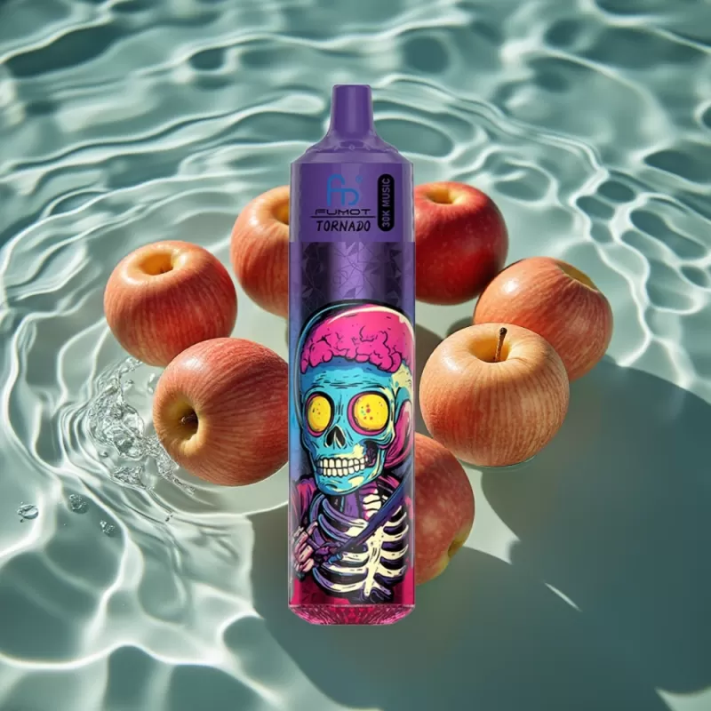 Fumot RandM Tornado 30000 Puffs Disposable Vape 30mL 5% Triple Apple LED 600mAh - Bangvapeaustralia