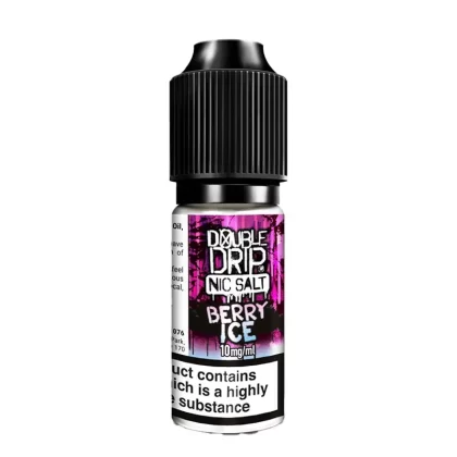 Double Drip Berry Ice Nic Salt Vape Juice - 10 Pack - Strength