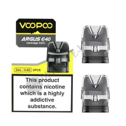 Voopoo Argus E40 Replacement Pods - Resistance#0.3>0.45>0.6