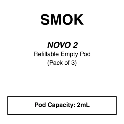 SMOK Novo 2 Replacement Pod – 1ohm & 1.4ohm - 1.0 Ohm, 1.4 Ohm