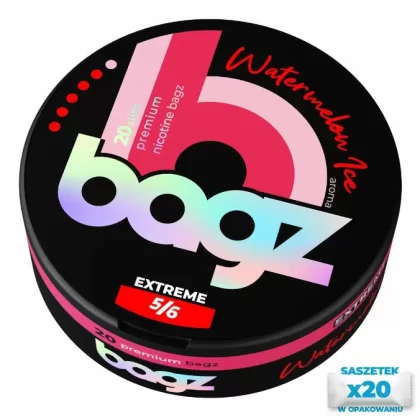Woreczki nikotynowe BAGZ Watermelon Ice 5/6 20mg Snus AKCYZA