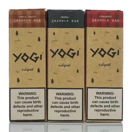 Yogi E-Liquid - No Nicotine Vape Juice - 60ml - Peach Cobbler Granola Bar