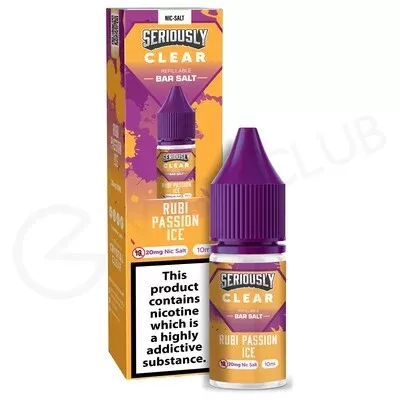 Rubi Passion Ice E-Liquid by Seriously Clear Bar Salt