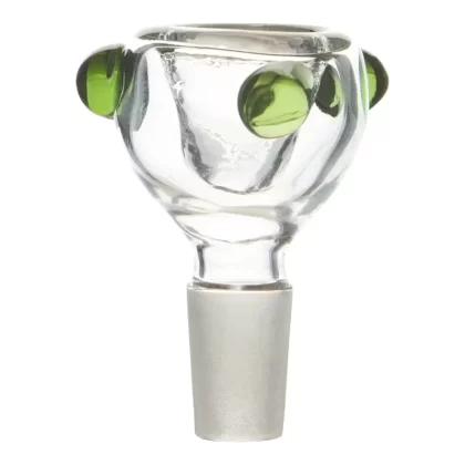 Green Dotted Bowl – 14mm Male - Ejuicewarehouse