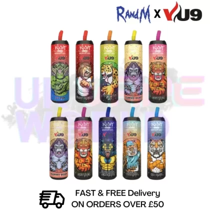 RandM Tornado 9000 Puff 9K Bar ZERO | 0MG