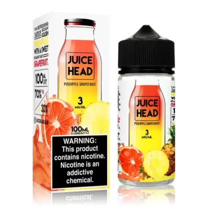 Juice Head 100ml Pineapple Grapefruit - Nic Strength#0mg>3mg>6mg
