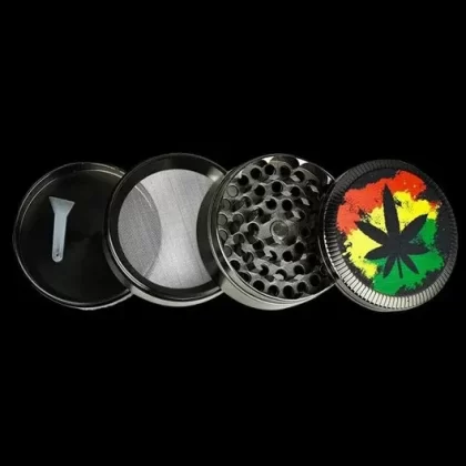 Hemp Leaf Metal Grinders – 6 Pack - Vape Store