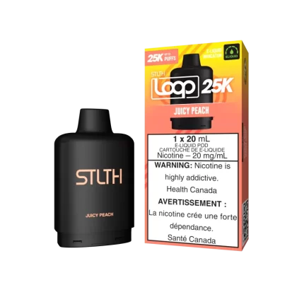 STLTH LOOP 25K Pod Pack - Juicy Peach - 20 mg/mL (wholeseller) - Excise ON, 20 mg/mL (wholeseller) - Excise AB (3D4684)